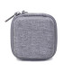 [Grey] Sac de rangement portable pour écouteurs, sac d'évaluation de câble de données, étui mul