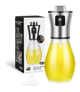 [Silver] Pulvérisateur d'huile pour la cuisson, pulvérisateur d'huile d'olive de 200ML, flacon 
