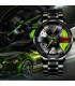 [Red P] Mode hommes voiture roue montres de luxe en acier inoxydable montre étanche pour hommes