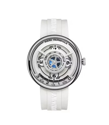 [A] Mark Fairwhale 5990 nouveau 2025 mode Original Unique silicone Quartz montre pour hommes ve