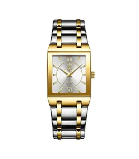 [Men Silver] LIEBIG montres à Quartz de luxe pour femmes hommes montre d\'affaires conception Si