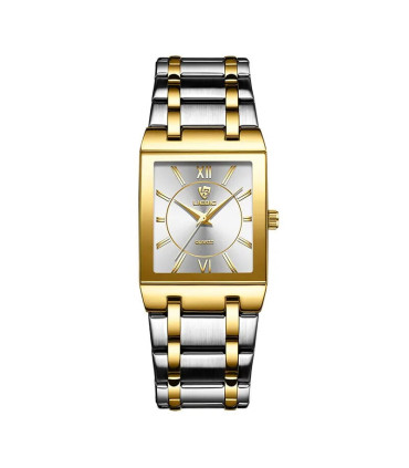 [Men Silver] LIEBIG montres à Quartz de luxe pour femmes hommes montre d\'affaires conception Si