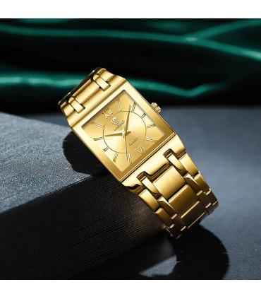 [Men Gold] LIEBIG montres à Quartz de luxe pour femmes hommes montre d\'affaires conception Simp