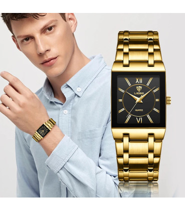 [Women Black] LIEBIG montres à Quartz de luxe pour femmes hommes montre d\'affaires conception S