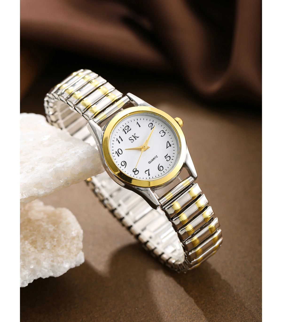 [Multicolore] Ensemble de montres pour femmes, 3 pièces, à la mode, légères et luxueuses, à por