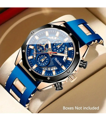 [Black silvery] [Montre à Quartz pour hommes de mode] 2 pièces montre de sport décontractée pou