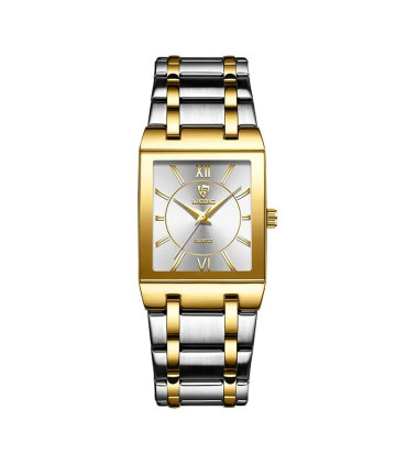 [Men Silver] LiEBIG luxe montres à Quartz doré pour femme fille mâle mode 30 m étanche femmes d