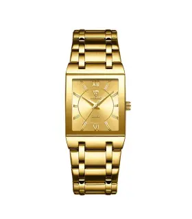 [Men Gold] LiEBIG luxe montres à Quartz doré pour femme fille mâle mode 30 m étanche femmes dam