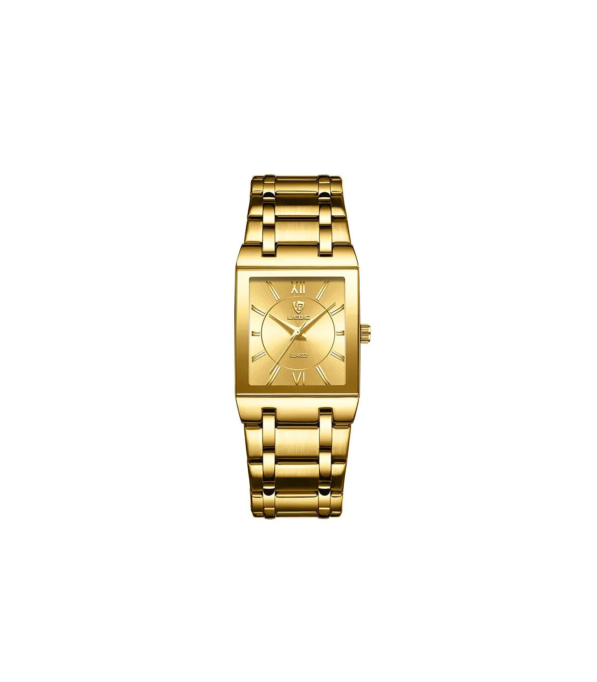 [Men Gold] LiEBIG luxe montres à Quartz doré pour femme fille mâle mode 30 m étanche femmes dam