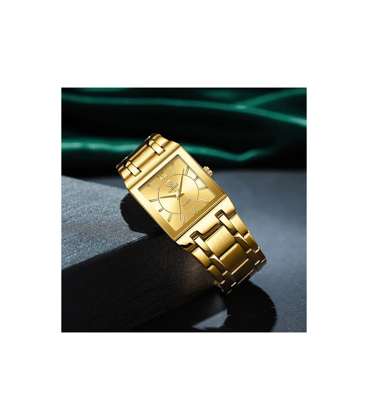 [Women Gold] LiEBIG luxe montres à Quartz doré pour femme fille mâle mode 30 m étanche femmes d