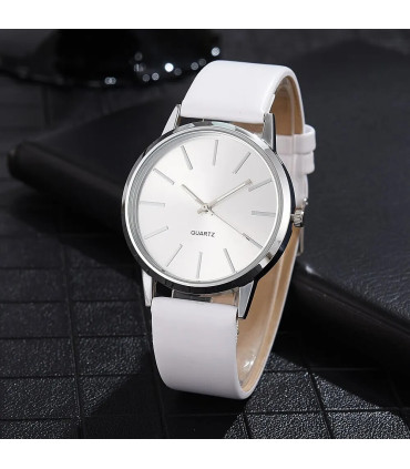 [Black White] Montre à Quartz décontractée pour hommes, marque de luxe, célèbre, horloge mascul