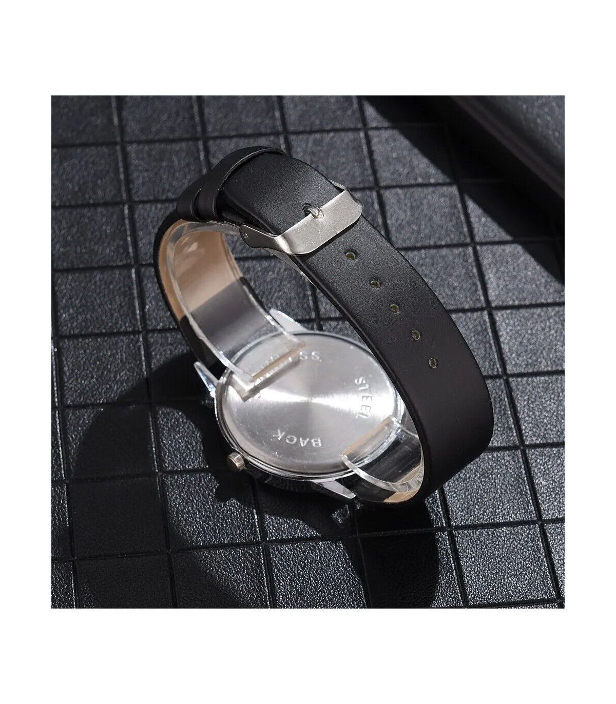 [White] Montre à Quartz décontractée pour hommes, marque de luxe, célèbre, horloge masculine, S