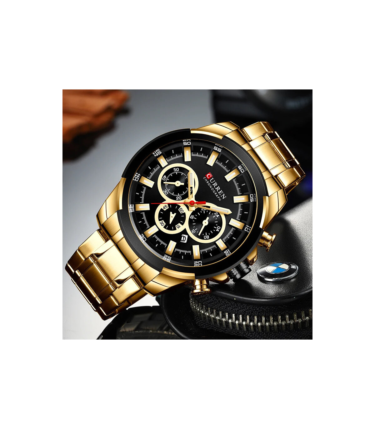 [G B Box] CURREN montres pour hommes Top marque grande montre de Sport de luxe hommes militaire