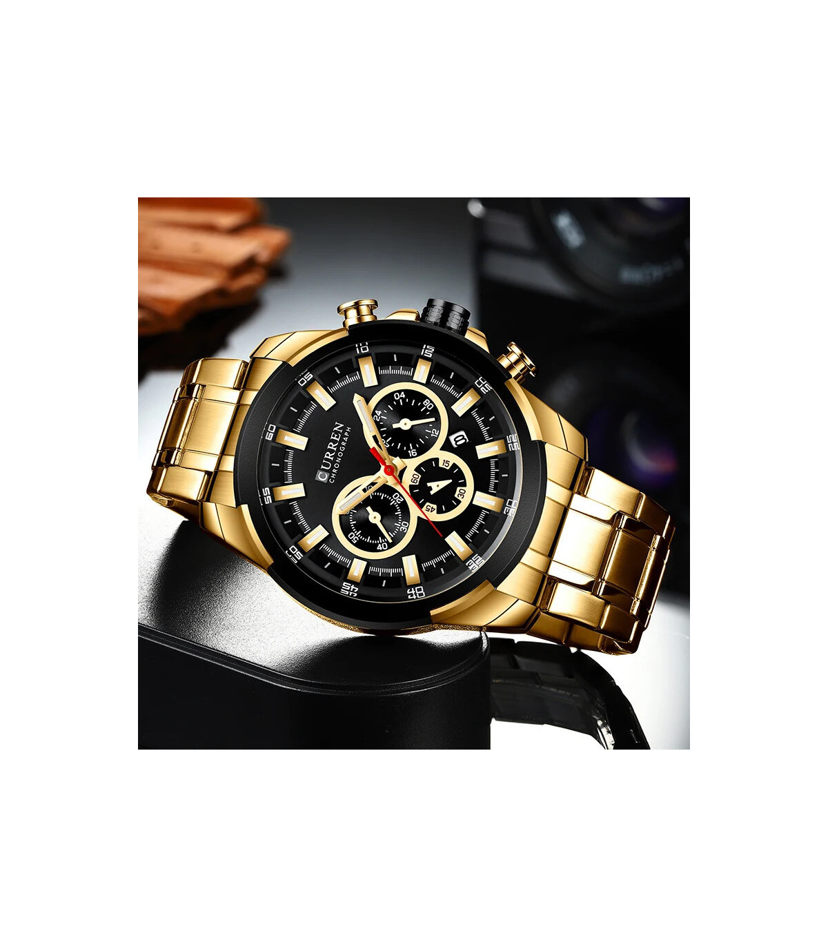 [G B Box] CURREN montres pour hommes Top marque grande montre de Sport de luxe hommes militaire