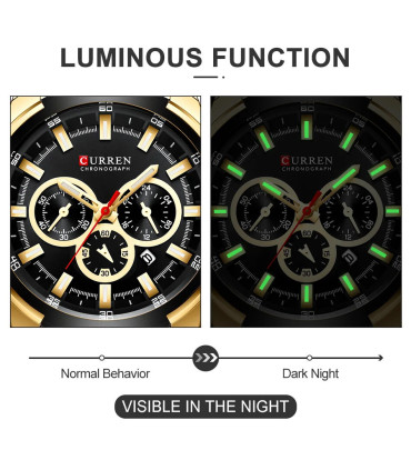 [G B Box] CURREN montres pour hommes Top marque grande montre de Sport de luxe hommes militaire