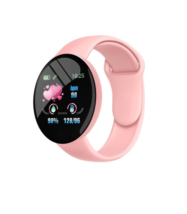 [With Original Box Pink] 2025 nouveau D18 multifonctionnel montre intelligente femmes Bluetooth