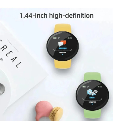 [With Original Box Black] 2025 nouveau D18 multifonctionnel montre intelligente femmes Bluetoot