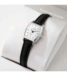 [A Without Box] Mode femmes montres décontracté petit cadran bracelet en cuir femmes montre à Q
