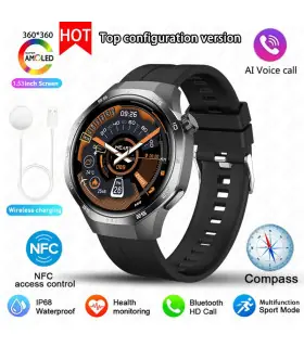 [GPS NFC Watch GT5Pro Black] Nouveau pour Huawei montre GT5 Pro montre intelligente HD AMOLED é