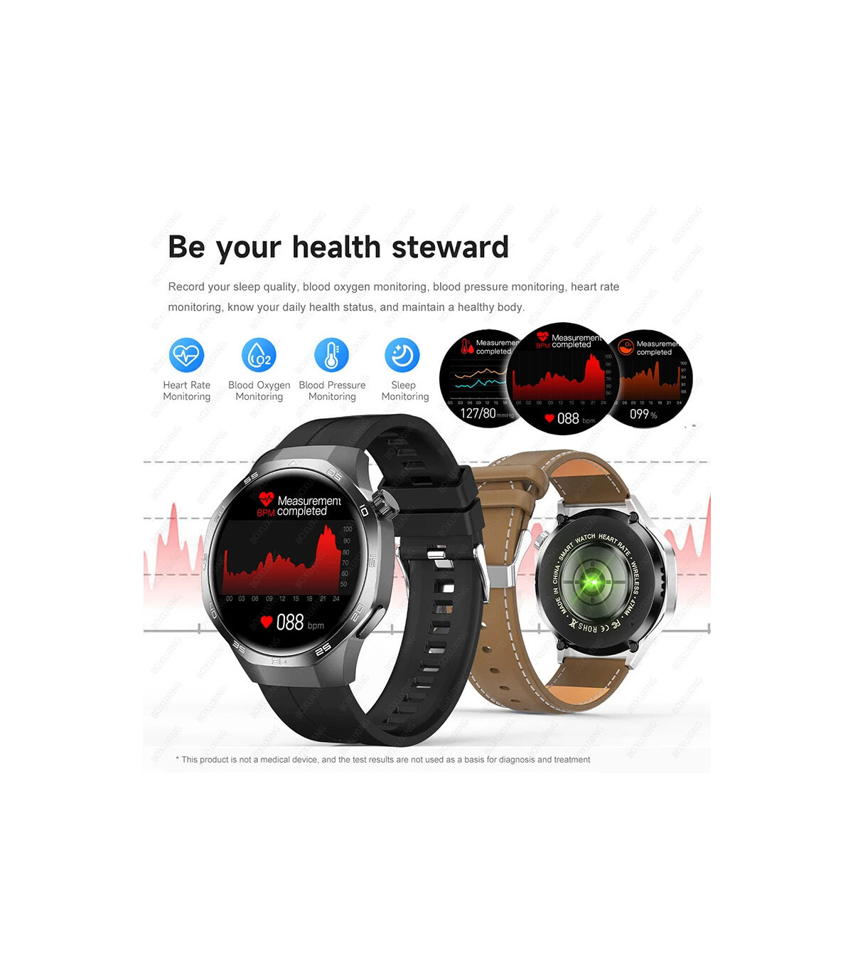 [GPS NFC Watch GT5Pro Black] Nouveau pour Huawei montre GT5 Pro montre intelligente HD AMOLED é