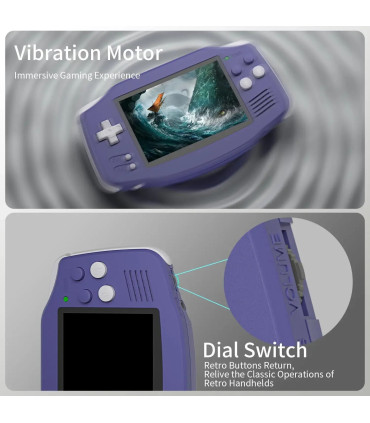 [Glacier 64G] Console de jeu portable rétro RG34XX, écran IPS 3.4 pouces, système Linux 64 bits