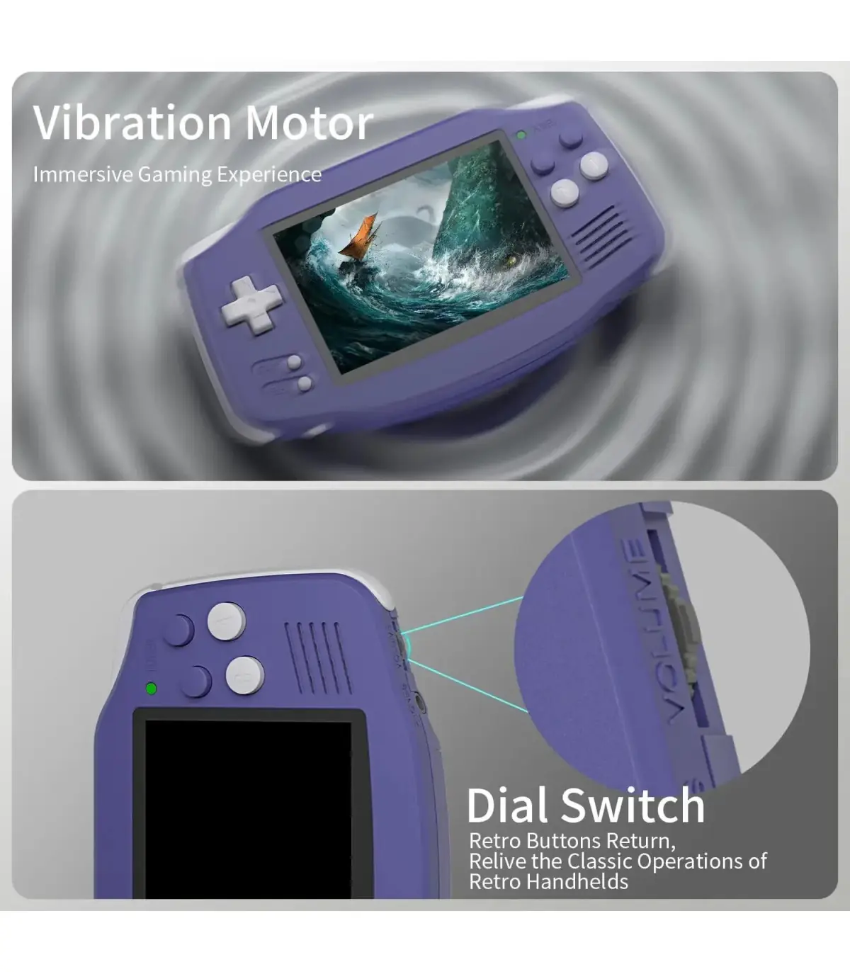 [T Green 64G] Console de jeu portable rétro RG34XX, écran IPS 3.4 pouces, système Linux 64 bits