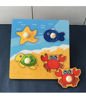 [HH047] Puzzle Montessori pour enfants de 1, 2 ou 3 ans, jouets éducatifs d\'apprentissage, jeux