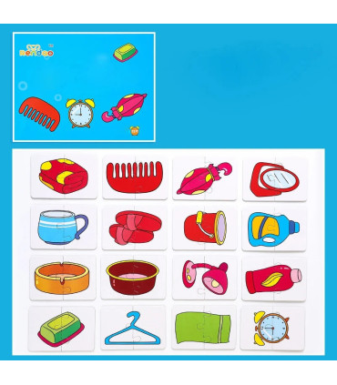 [400387] Puzzle Montessori pour enfants de 1, 2 ou 3 ans, jouets éducatifs d\'apprentissage, jeu