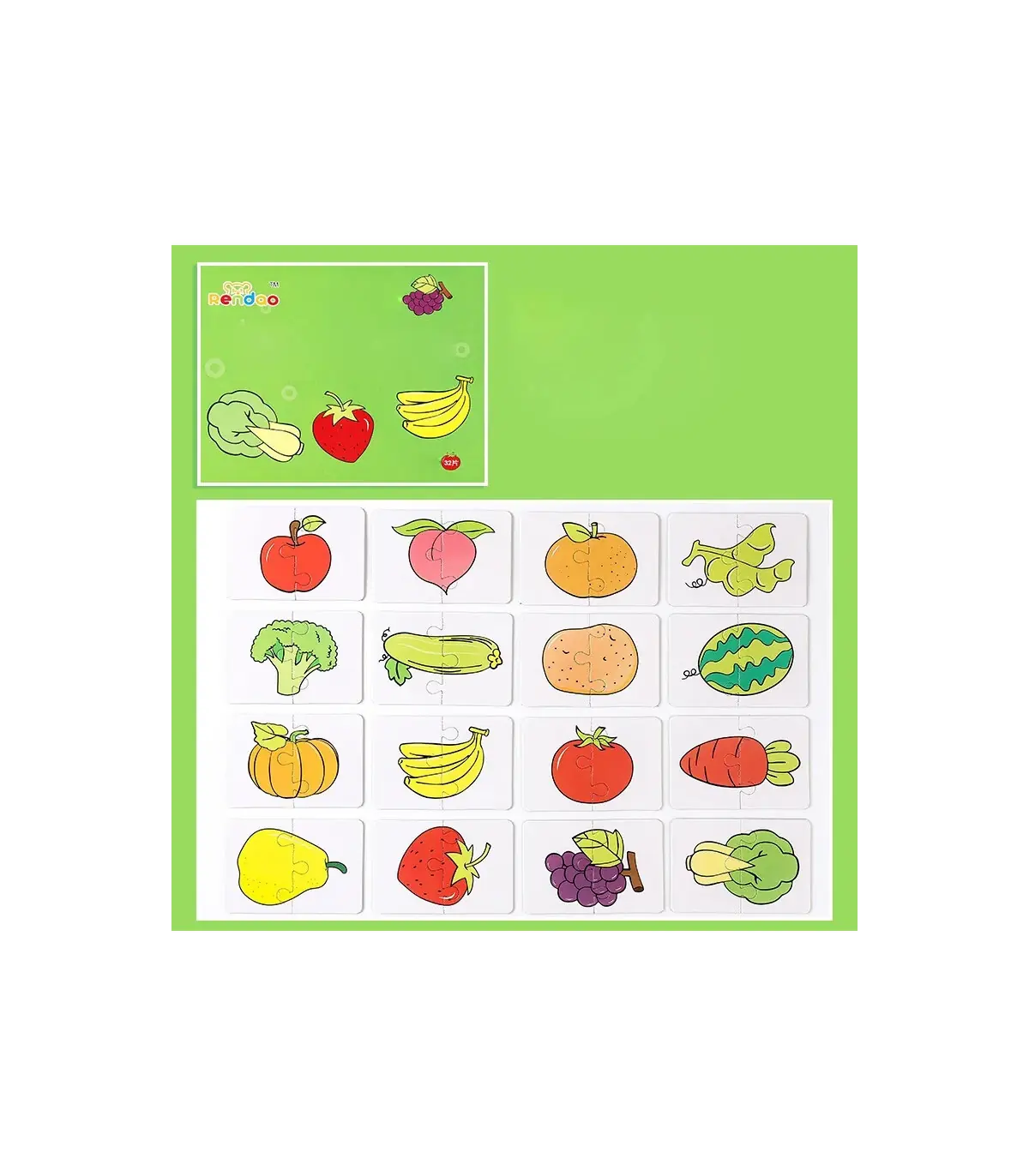 [400384] Puzzle Montessori pour enfants de 1, 2 ou 3 ans, jouets éducatifs d\'apprentissage, jeu