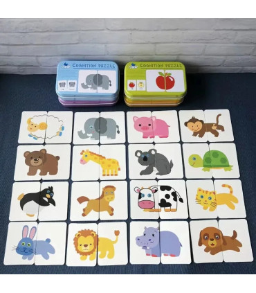 [400385] Puzzle Montessori pour enfants de 1, 2 ou 3 ans, jouets éducatifs d\'apprentissage, jeu