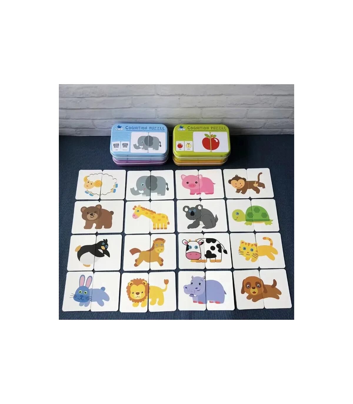 [400385] Puzzle Montessori pour enfants de 1, 2 ou 3 ans, jouets éducatifs d\'apprentissage, jeu