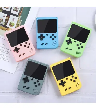 [Blue] Mini Console de jeu vidéo Portable rétro, 8 bits, écran LCD couleur 3.0 pouces, lecteur 