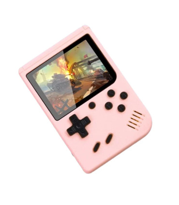 [Pink] Mini Console de jeu vidéo Portable rétro, 8 bits, écran LCD couleur 3.0 pouces, lecteur 
