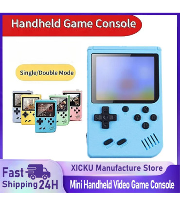 [Pink] Mini Console de jeu vidéo Portable rétro, 8 bits, écran LCD couleur 3.0 pouces, lecteur 