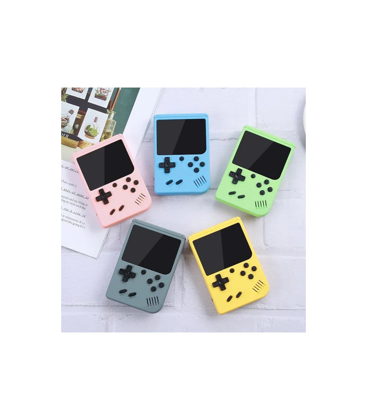 [Pink] Mini Console de jeu vidéo Portable rétro, 8 bits, écran LCD couleur 3.0 pouces, lecteur 