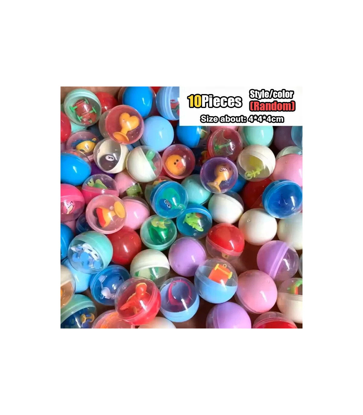 [Random capsule 10pcs] Grande taille bricolage poupée Machine enfants pièce à monnaie jouer jeu