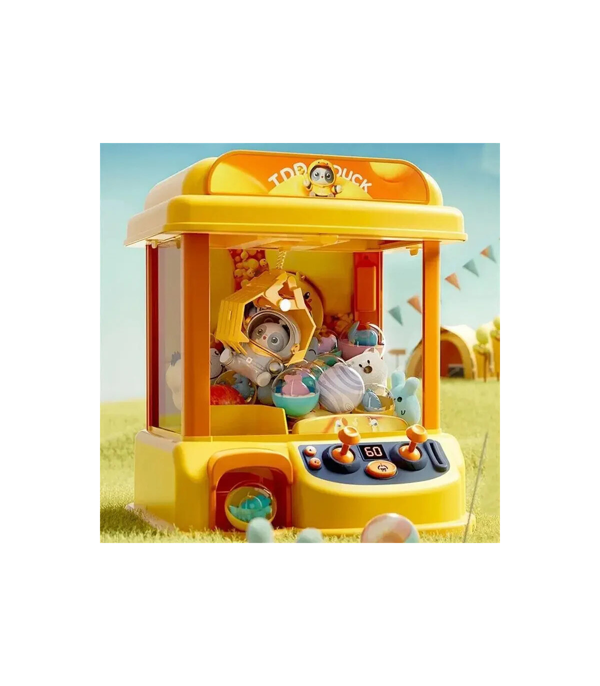 [Light red] Grande taille bricolage poupée Machine enfants pièce à monnaie jouer jeu Mini griff