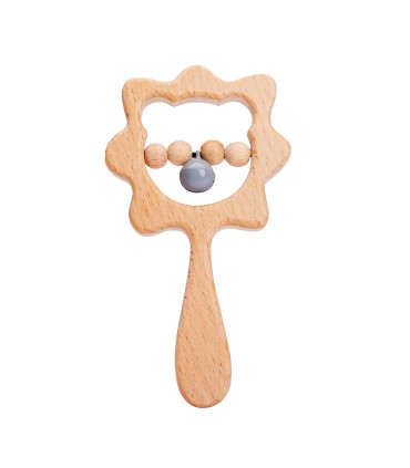 [Lion] Jouets Montessori en bois pour bébé, 1 pièce, dessin animé Animal Crocodile ours, bloc r