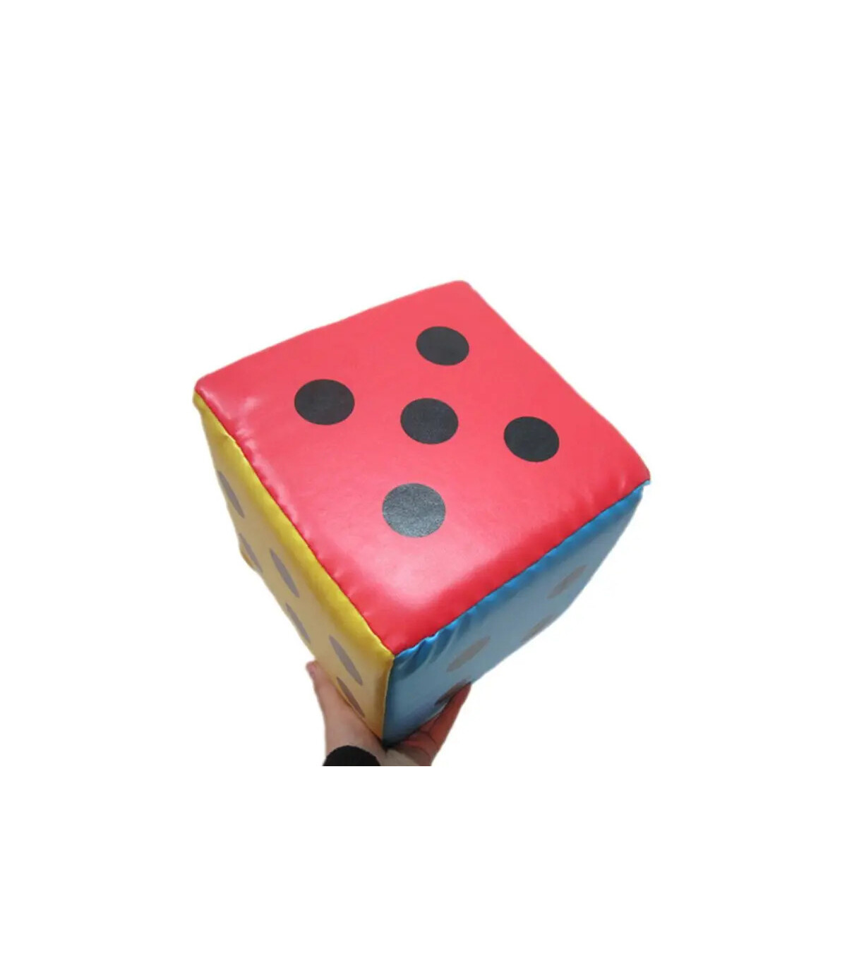 [20cm] Super grande éponge colorée à six côtés, accessoires de jeu de fête, aide au fuchsia, mu