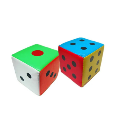 [12cm] Super grande éponge colorée à six côtés, accessoires de jeu de fête, aide au fuchsia, mu