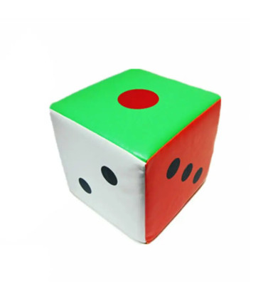 [12cm] Super grande éponge colorée à six côtés, accessoires de jeu de fête, aide au fuchsia, mu