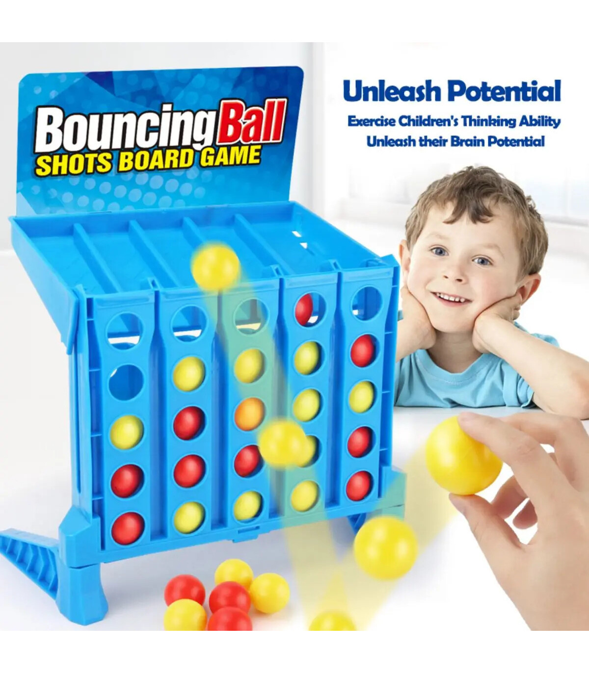 [Large] Jeu de société de boules rebondissantes pour enfants, jeu de table d\'interaction parent