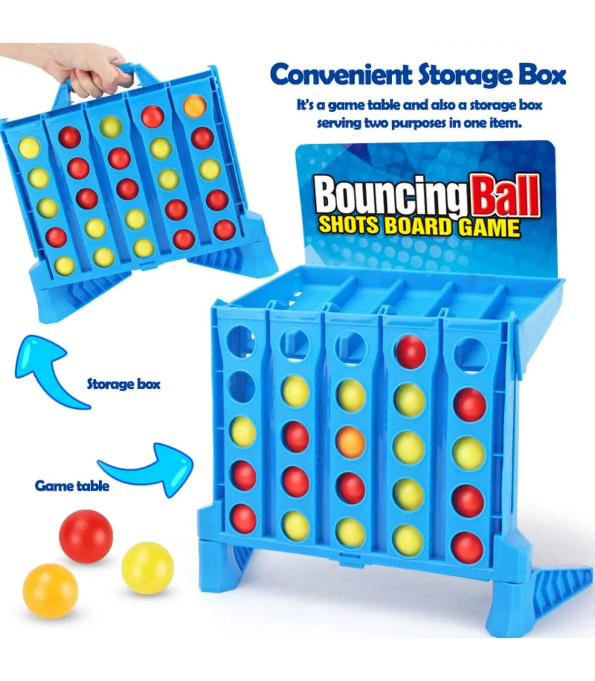 [Large] Jeu de société de boules rebondissantes pour enfants, jeu de table d\'interaction parent