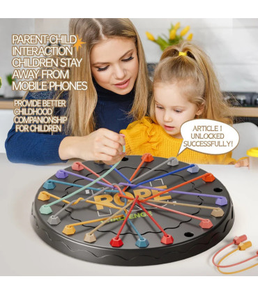 [Black] Puzzle corde jeu défi stratégie décryptage jeu de société pensée logique formation inte