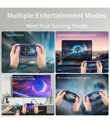 [Indigo 64G] Console de jeu portable rétro RG34XX, écran IPS 3.4 pouces, système Linux 64 bits,