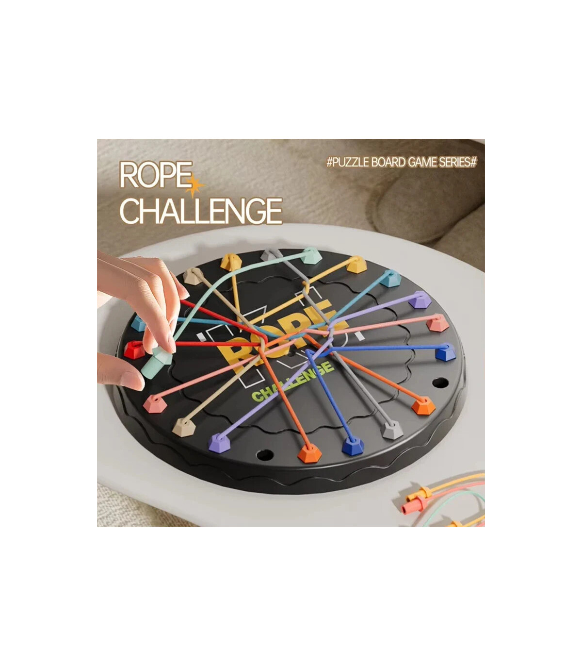 [Black] Puzzle corde jeu défi stratégie décryptage jeu de société pensée logique formation inte