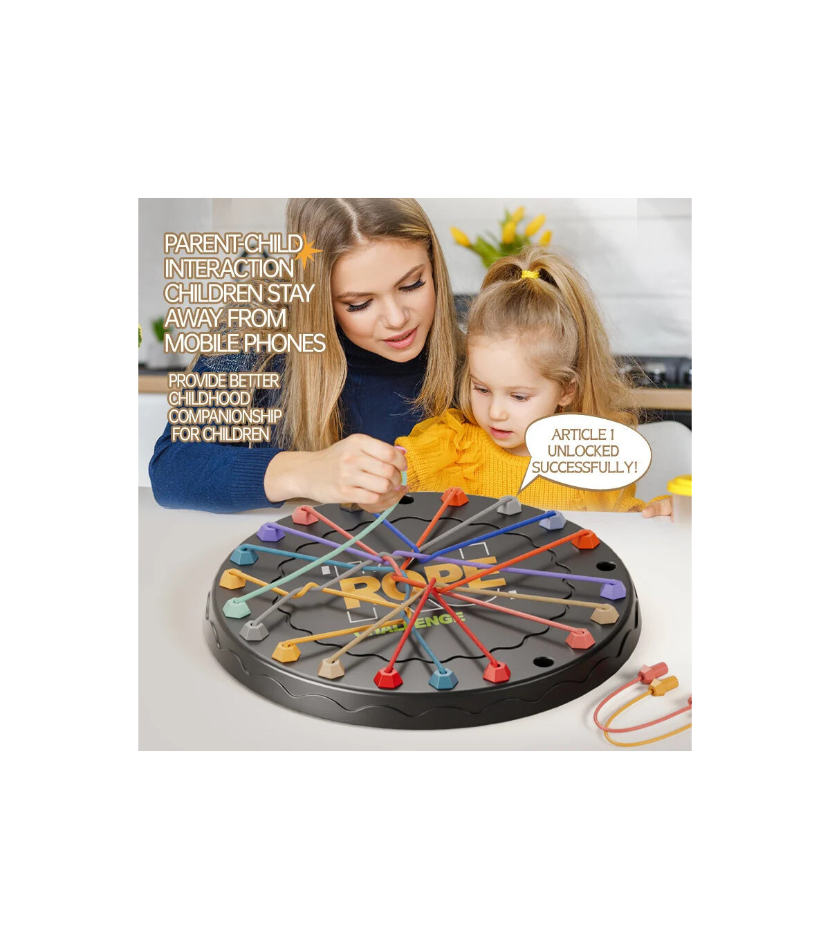 [Black] Puzzle corde jeu défi stratégie décryptage jeu de société pensée logique formation inte