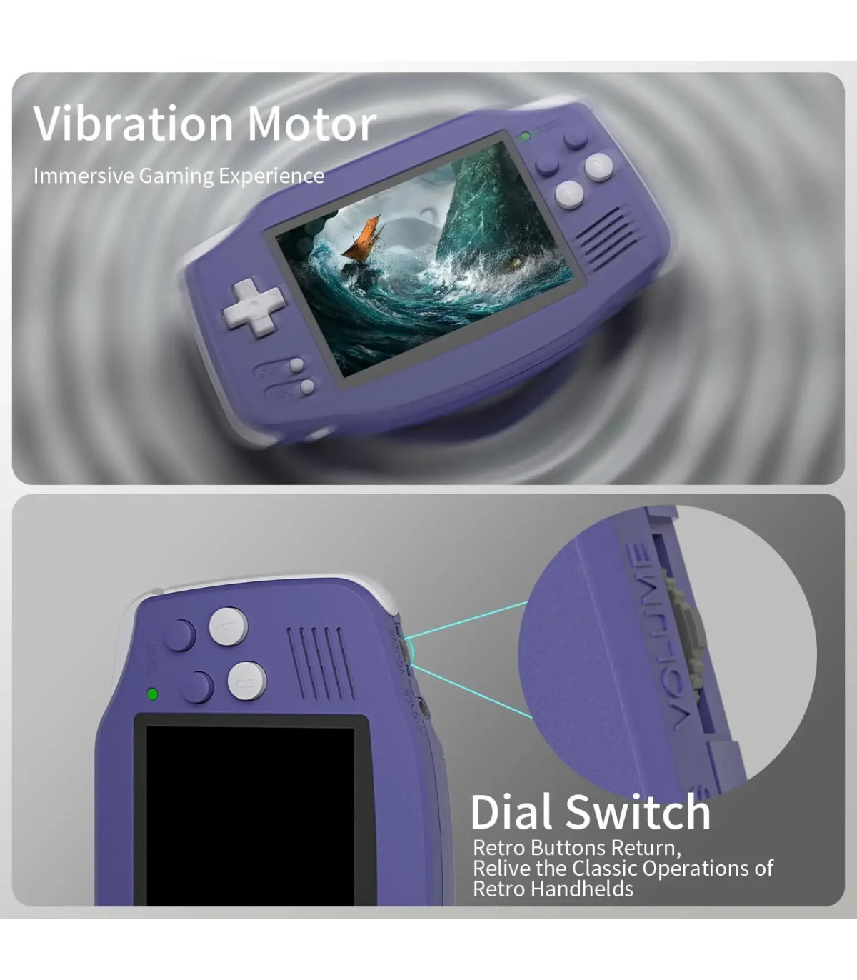 [T Green 64G] Console de jeu portable rétro RG34XX, écran IPS 3.4 pouces, système Linux 64 bits