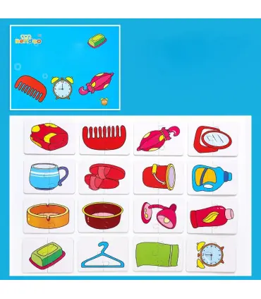 [400387] Puzzle Montessori pour enfants de 1, 2 ou 3 ans, jouets éducatifs d\'apprentissage, jeu