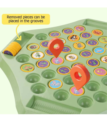 [Animal] Puzzle enfant fruits animaux retournés correspondant échecs multijoueur jeu de société